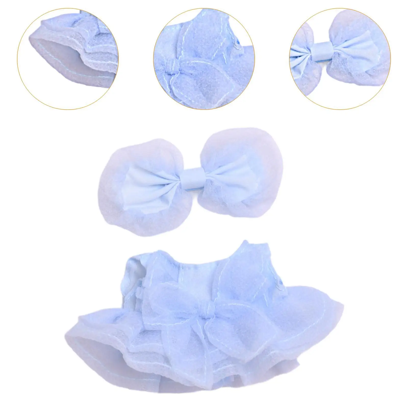 Ropa de muñeca de peluche, disfraces cómodos de moda DIY para muñeca de 15-17cm, ropa de animales de peluche, vestido de muñeca de dibujos animados