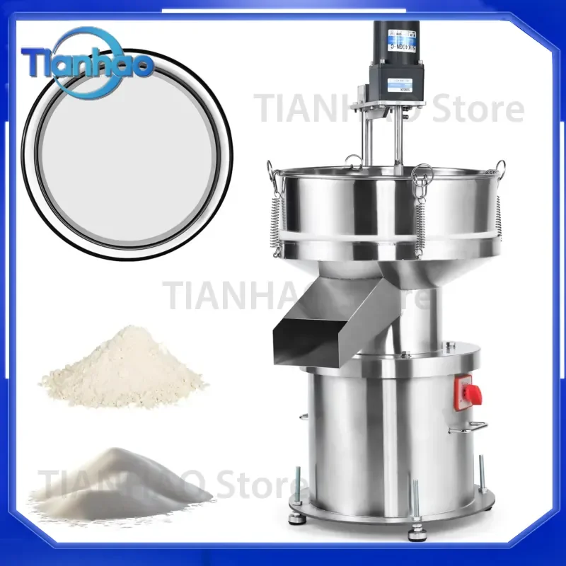 New Table Top Vibrating Sifter Shaker Machine with Agitator for Agglomerated Flour Industrial Powder Plastic