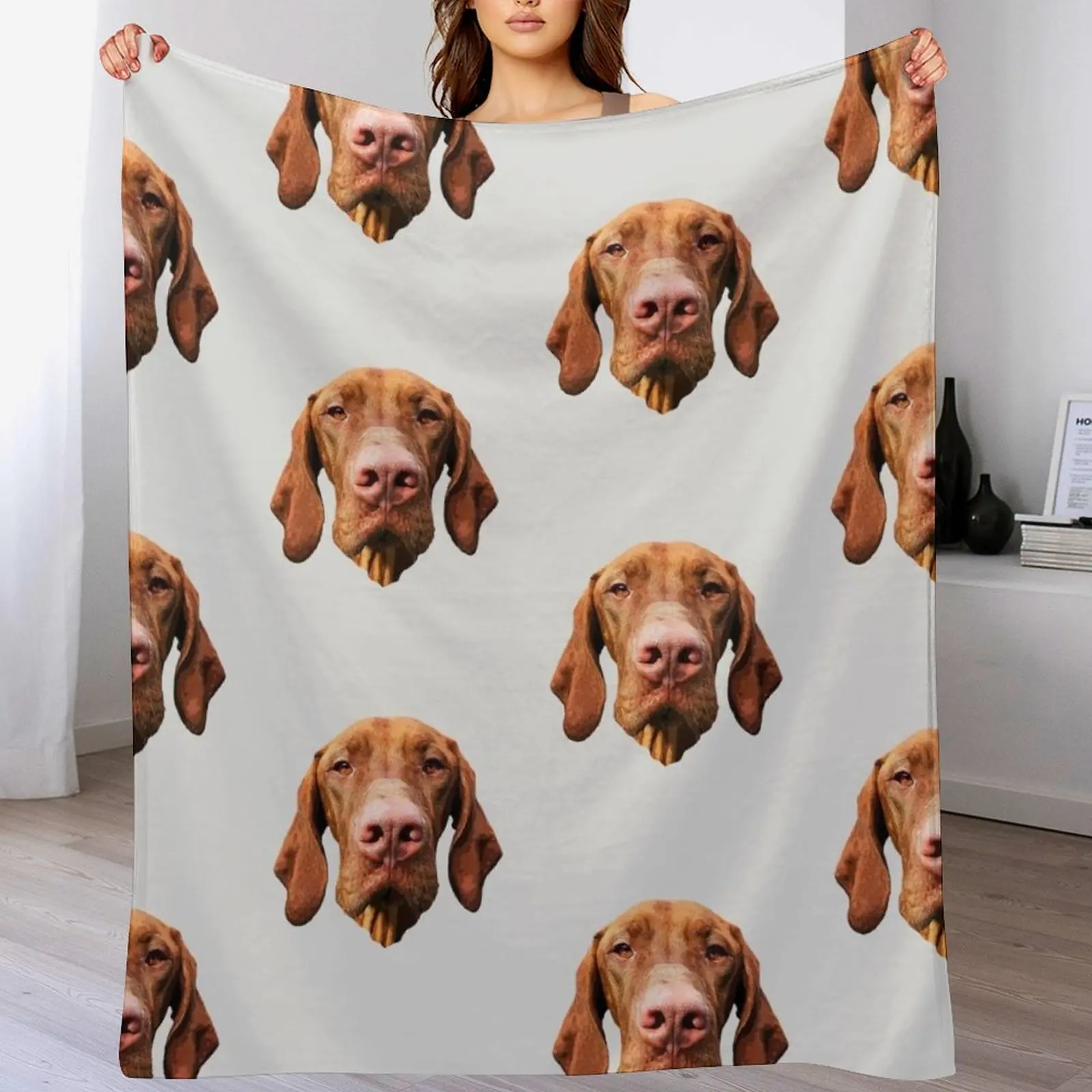 

Vizsla Hungarian Vizsla Art Throw Blanket Ultra Soft Flannel Fleece Blanket for All Seasons