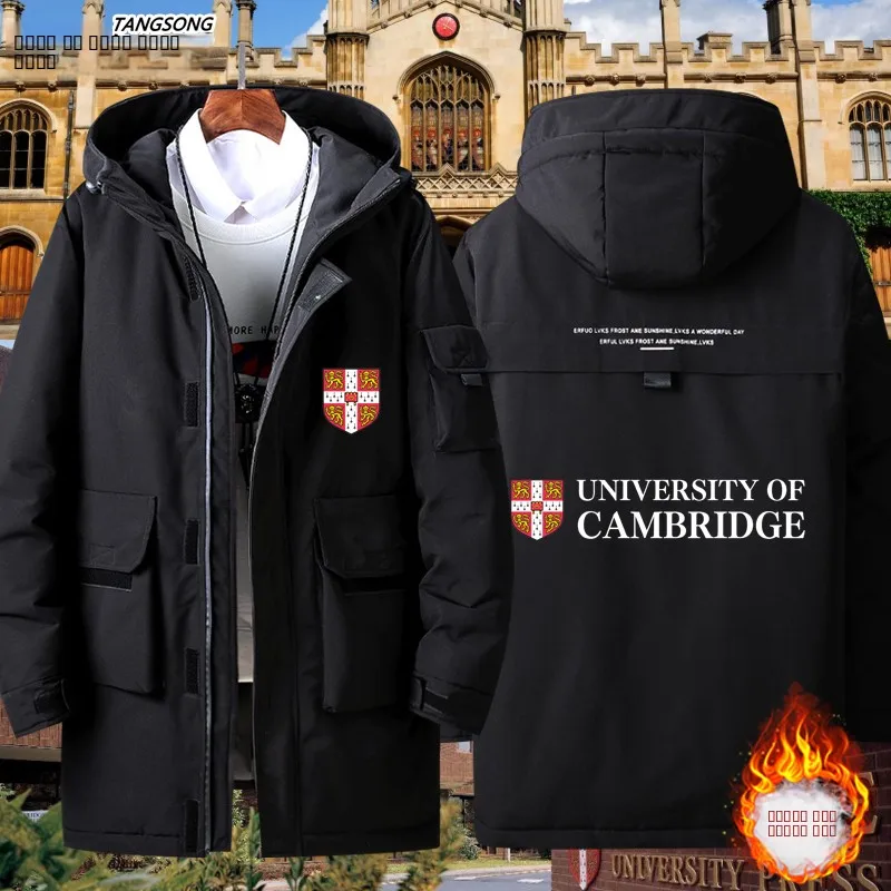 

Cambrie Universi down Jaet Youth Faion Warm Outerwear Polyester Fiber Hooded Coat Par Memorial International Student