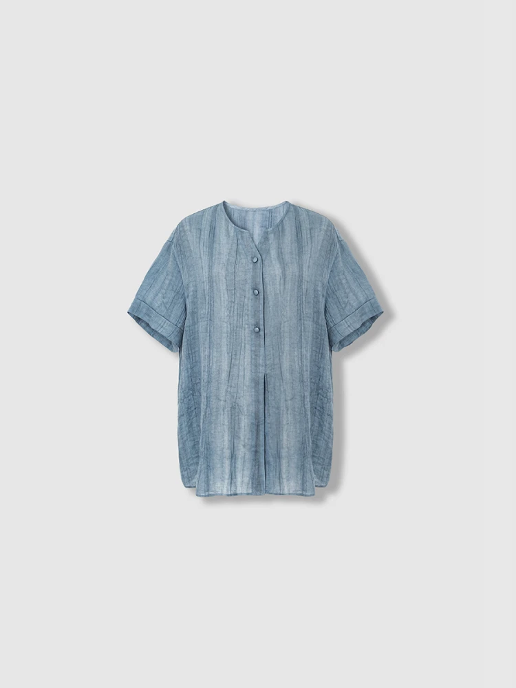 

Женская рубашка больших размеров с V-образным вырезом, коротким рукавом, в полоску, повседневная, свободного кроя, летняя, из льна, модная, 9 апреля