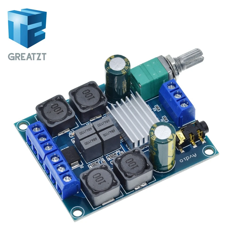 GREATZT TPA3116 Digital Audio Amplifier Board TPA3116D2 Subwoofer Speaker Amplifiers DC4.5V-24V 2*50W