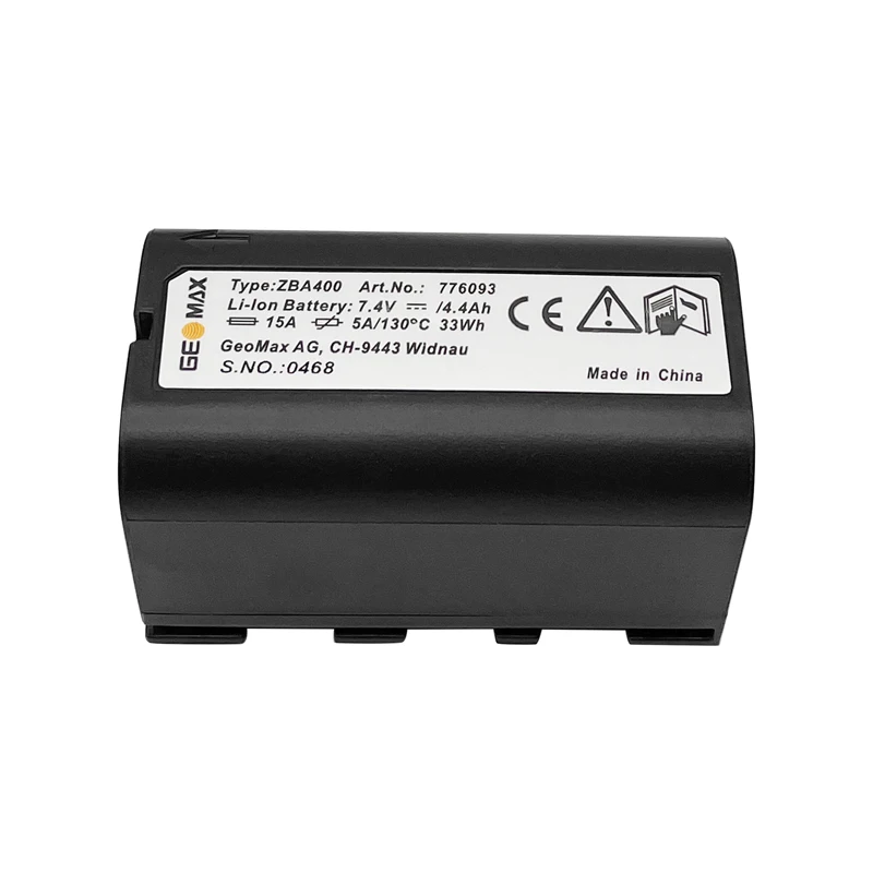 ZBA400 Battery for GEOMAX ZT20 ZT80 Zenith 50 ZOOM 10 20 30 35 PRO ZOOM 80 Series Total Station 4400mAh 7.4V Power Battery