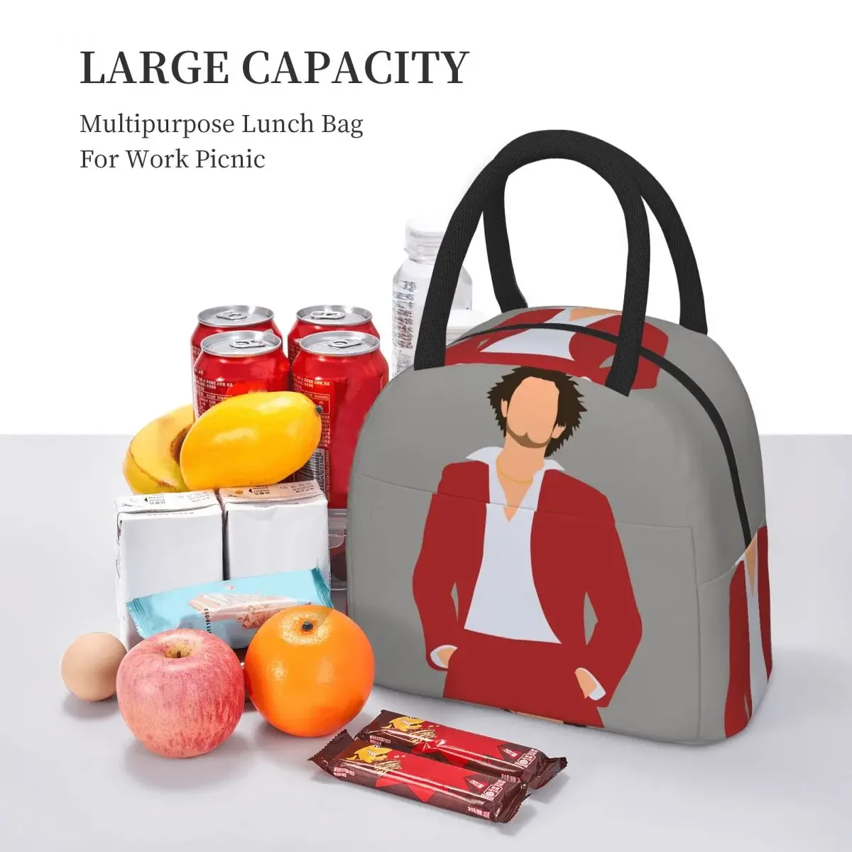 Yakuza Like A Dragon Ichiban Kasuga Kazuma Kiryu Insulated Lunch Bag for Women Office Cooler ThermalLunch Boxes Container