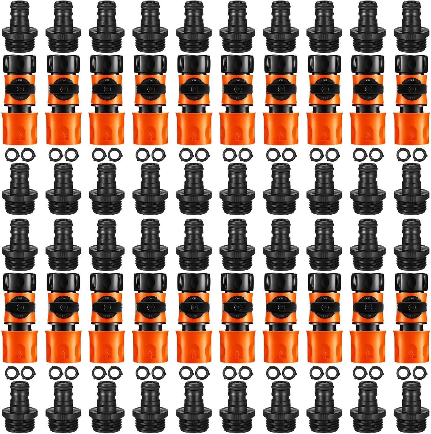 

Быстросъемный соединитель для шланга с запорным клапаном, герметичный, 3/4 дюйма, пластиковый фитинг для поливочных насадок и мойки