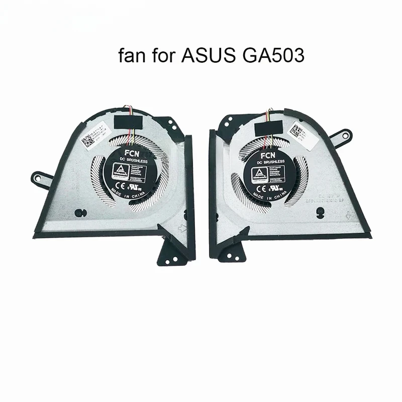 CPU GPU Cooling Fans For ASUS ROG Zephyrus G15 GA503RM GA503RS GA503RW GA503RX 13NR0800T04011 13NR0800T03011 DFSCK221151812 NEW