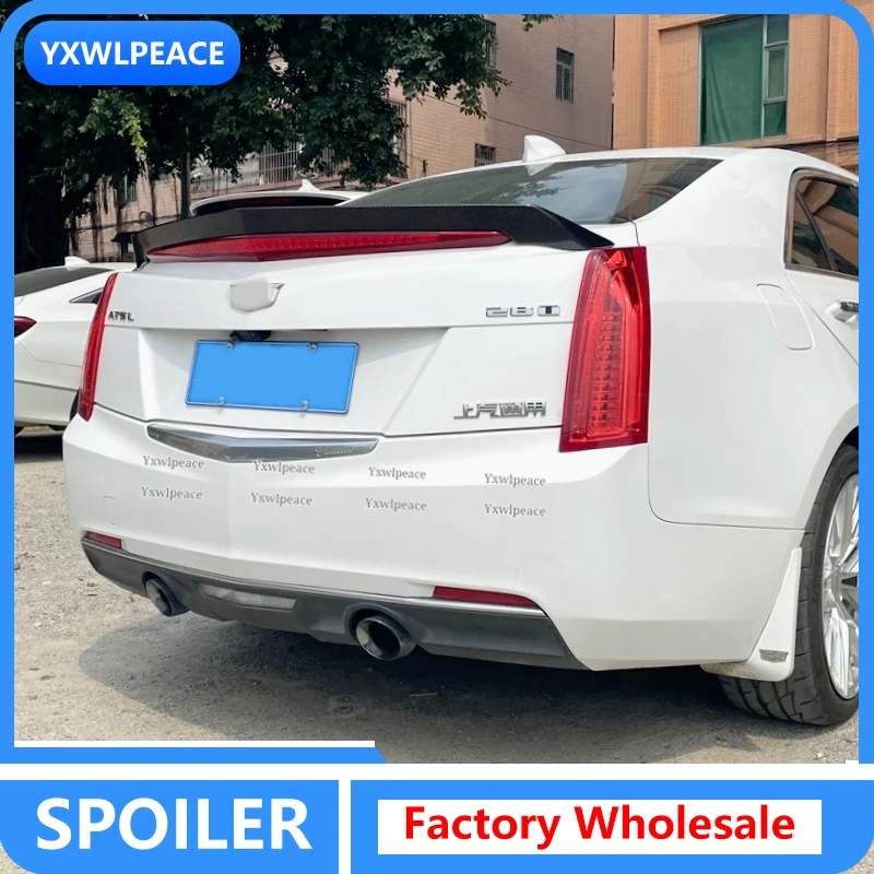 

For Cadillac ATS 2015 2016 2017 2018 2019 High Quality ABS Plastic V Style Rear Trunk Lip Spoiler Body Kit Accessories