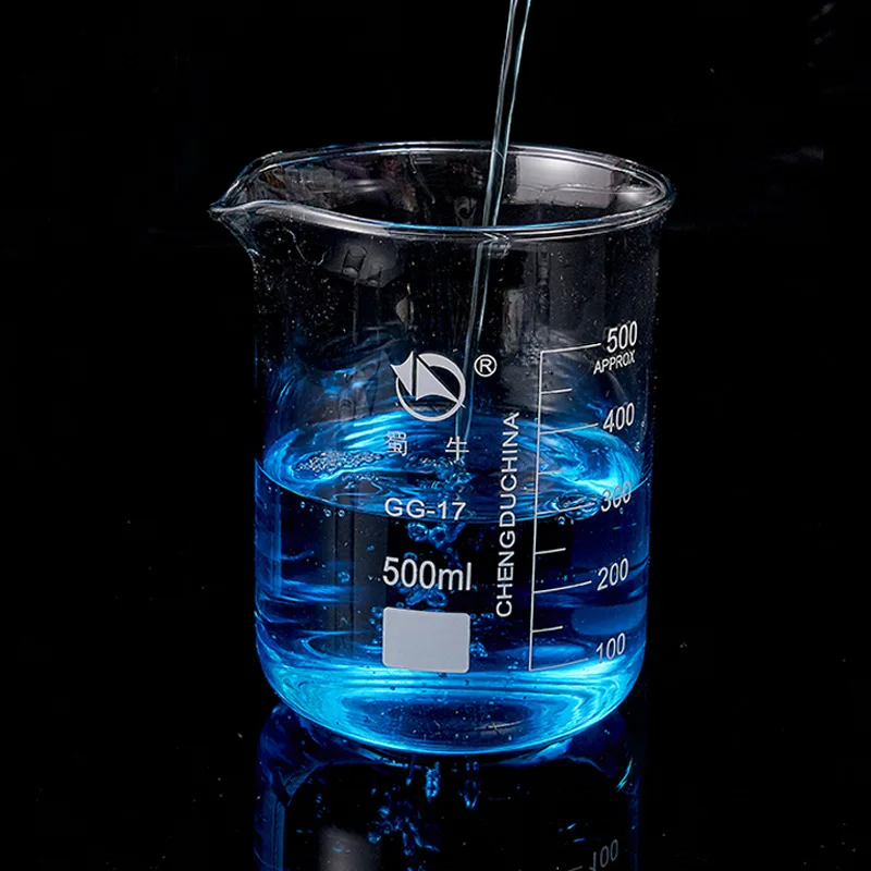 4pcs/set 5ml/10ml/25ml/50ml Glass Beaker Pyrex Beaker Lab Measuring Cup For Lab Or Kitchen Use