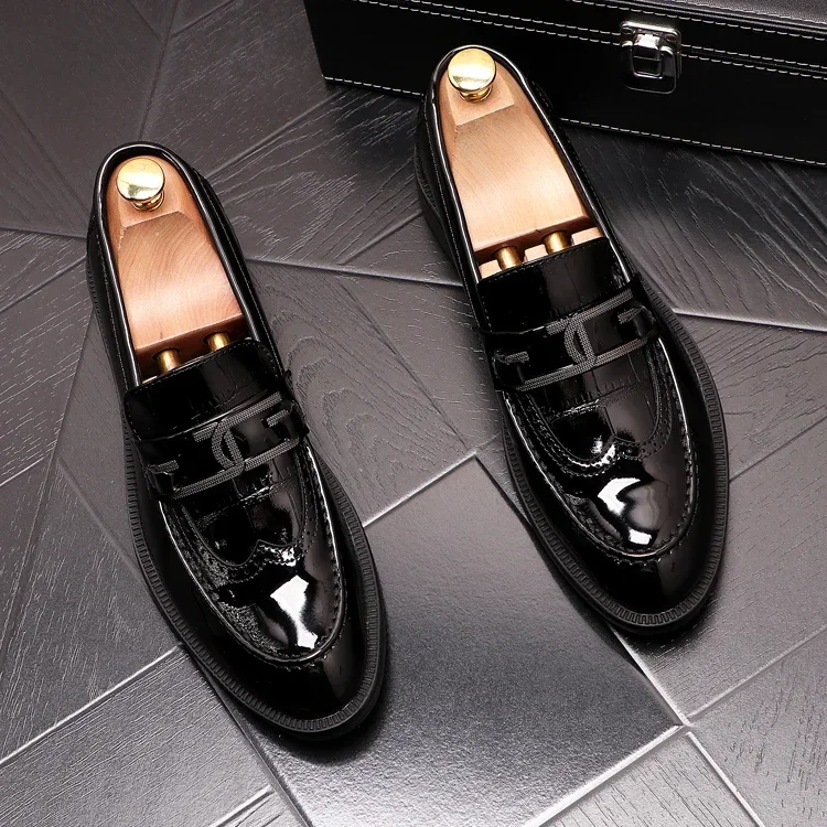 

2024 Spring And Autumn New Men's Business Dress Shoes Genuine Leather Pointed Leisure Lefu Shoes