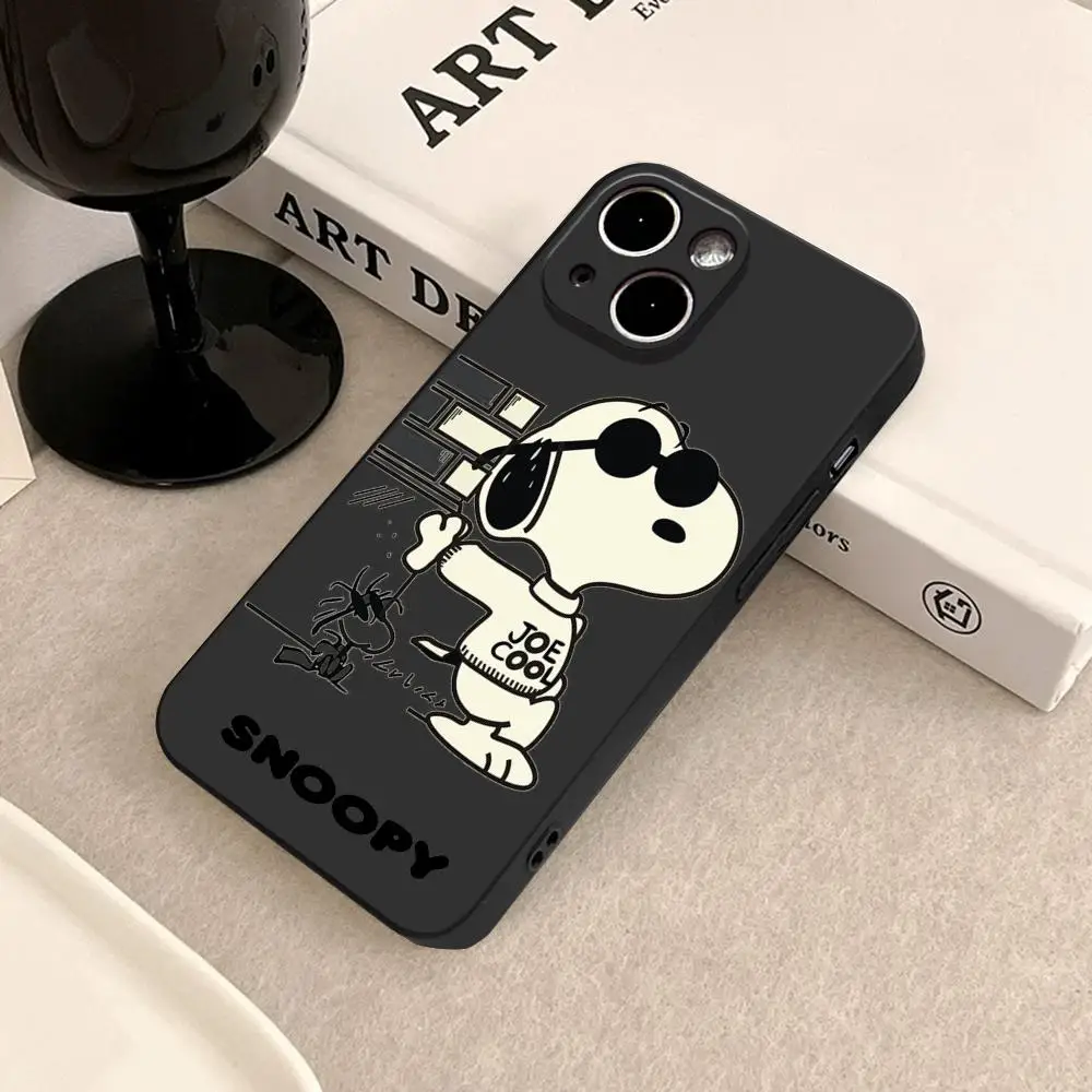 Cute Cartoon S-Snoopys Phone Case FOR IPhone16 15promax 14 11 12 Pro 15 16 Plus 13 Pro MAX XR XS Soft Covers