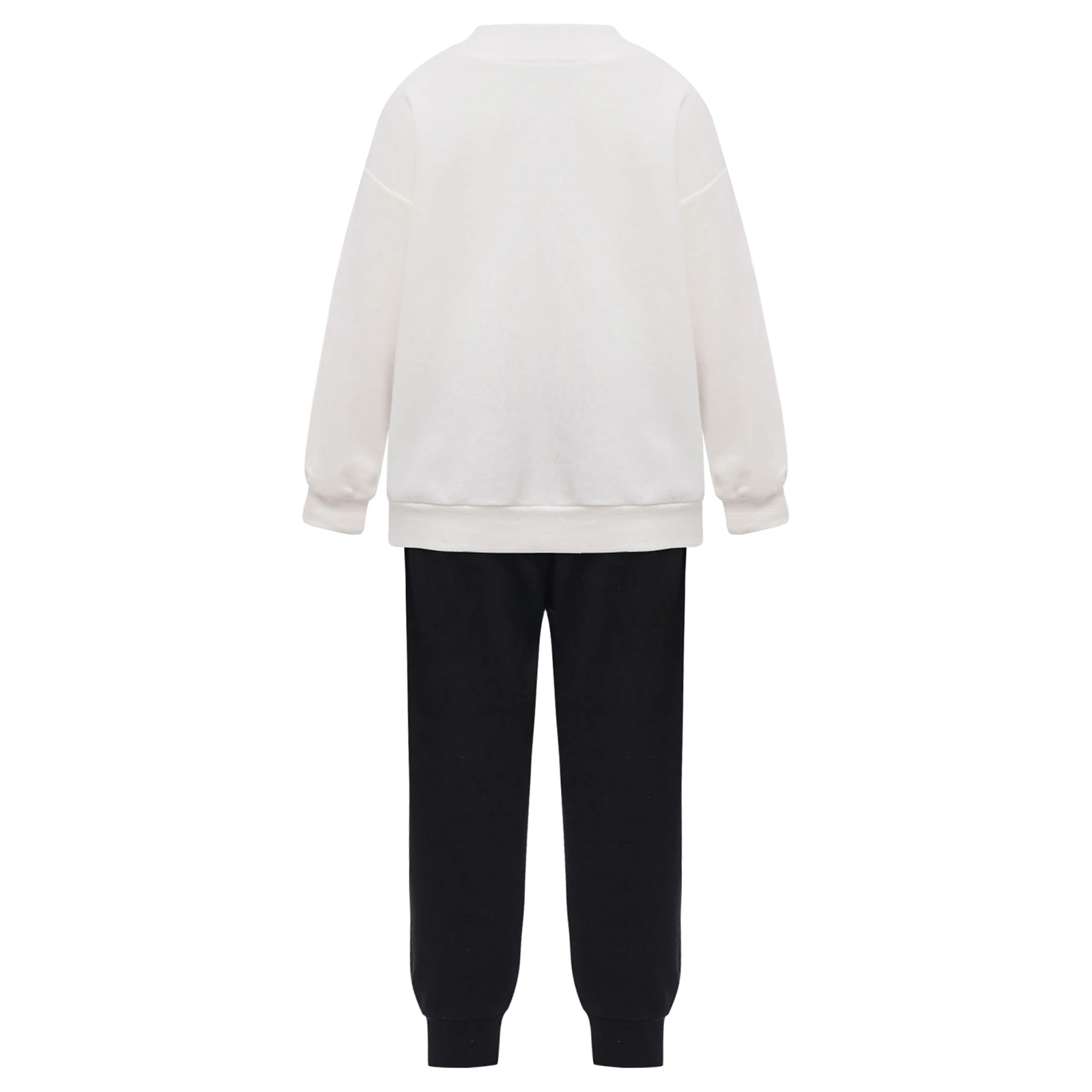 Unisex Kids Boys Girls Sports Set Casual Outfit Long Sleeve Pullover Sweatshirt with Sweatpants Children Tracksuits 3-12 Years