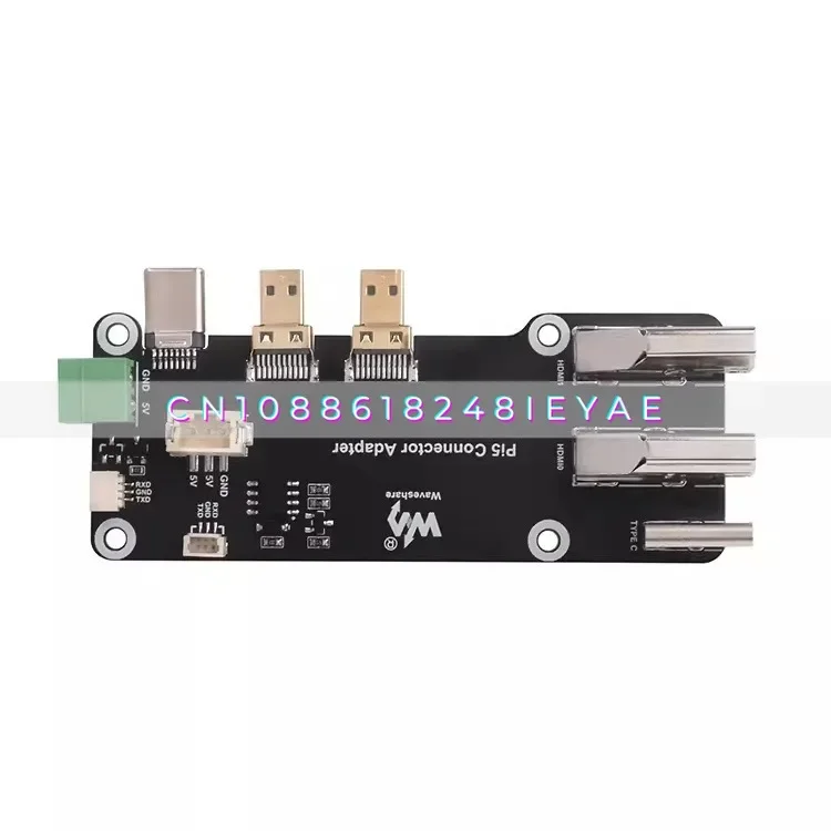 Light Snow, Raspberry Pi 5 Micro To Adapter Board, Papan Ekspansi Output Ganda 4k, Kompatibel dengan Pi4b