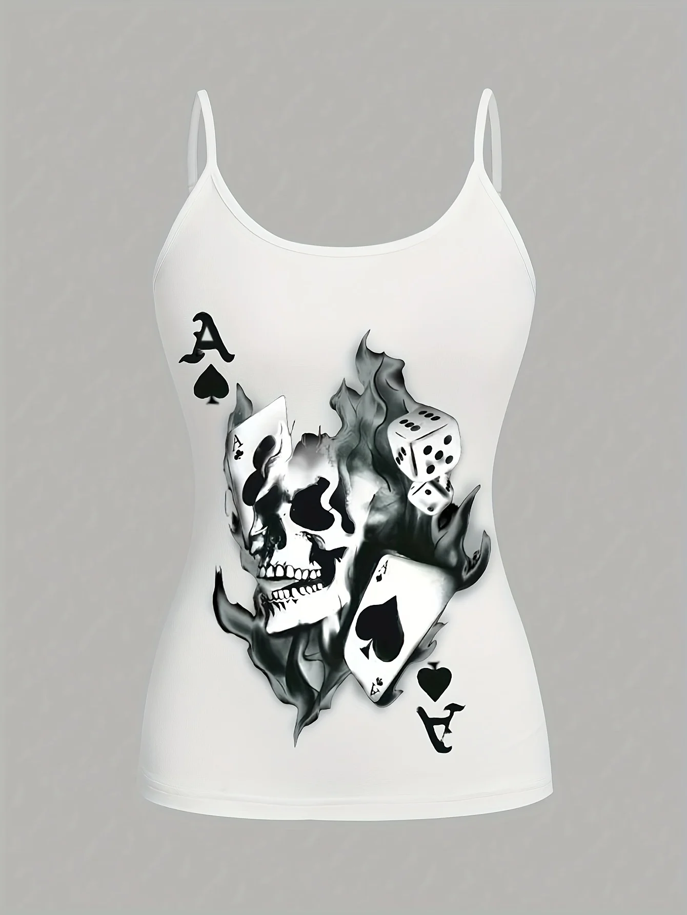 เสื้อเกาะอกหรูหรา 3 ชิ้น พร้อมสายสะพายไหล่บาง เสื้อถักแขนกุด พร้อมลายพิมพ์