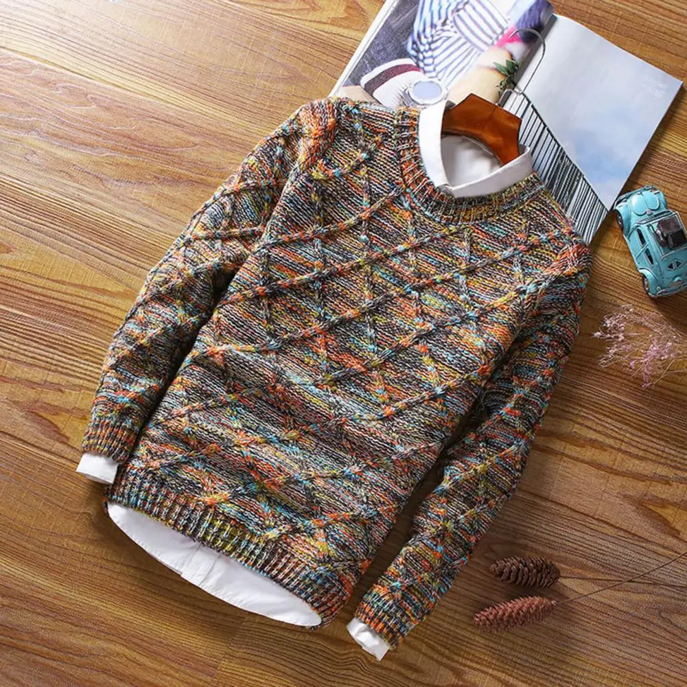 Korean Style  Chic Knitting Autumn Sweater Close-fitting Sweater Pullover   for Daily Wear