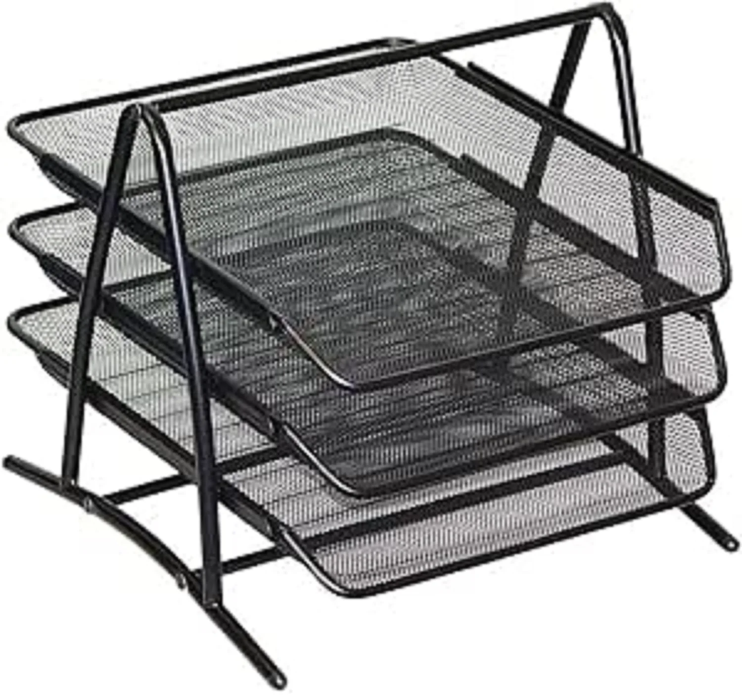 

Makeasy Metal Storage compartments Office Desk Organizer Document Drawers A4 Document Tray Organizer Mesh Office Drawer Organiza