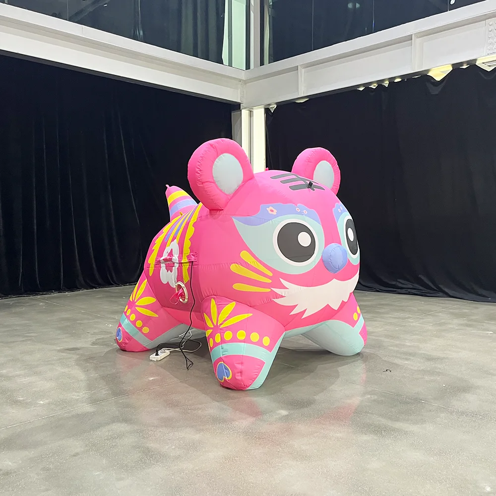 Custom Inflatable Mascot Tiger Advertising Inflatable Tiger Mascot Outdoor Cute Tiger Inflatable Decoration