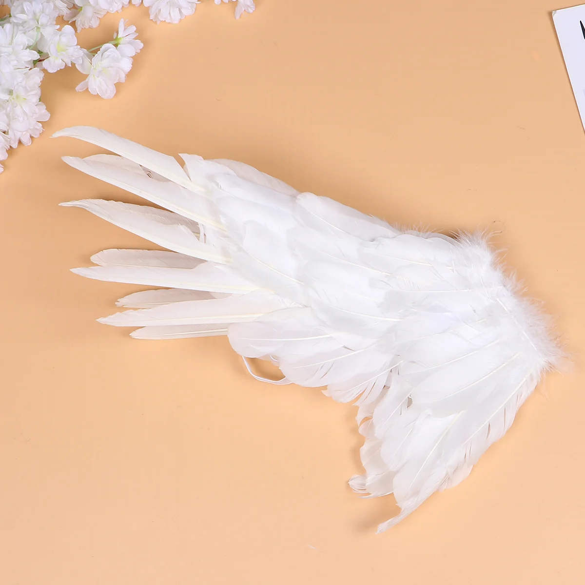 

1Pcs White Angel Wing Adjustable Strap Size S Perfect for Adults Halloween Cosplay Christmas Party Performance