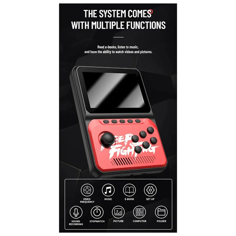 

Y19A Retro Handheld Game Console 3.5-Inch Screen 6 Large Simulator Joystick Arcade Of Fighters Nostalgia Supports MP3/MP4 Durabl