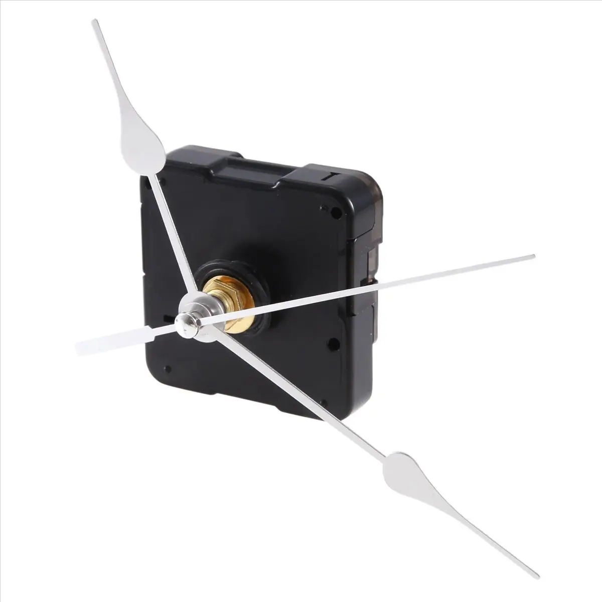 ABQR Clock Movement Mechanism with Silver Hour Minute Second Hand DIY Tools Kit