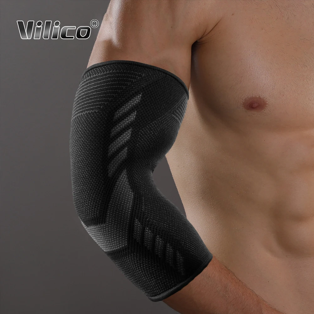 Vilico Compression Elbow Brace Support Sleeve Tennis Elbow Brace Strap Tendonitis Epicondyt Elbow Arthritis Weightlifting Gym