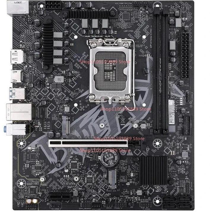For BATTLE-AX B760M-D PRO V20 Main Board, LGA1700 Interface, DDR4 Memory, M.2 Interface, PCI-E Slot