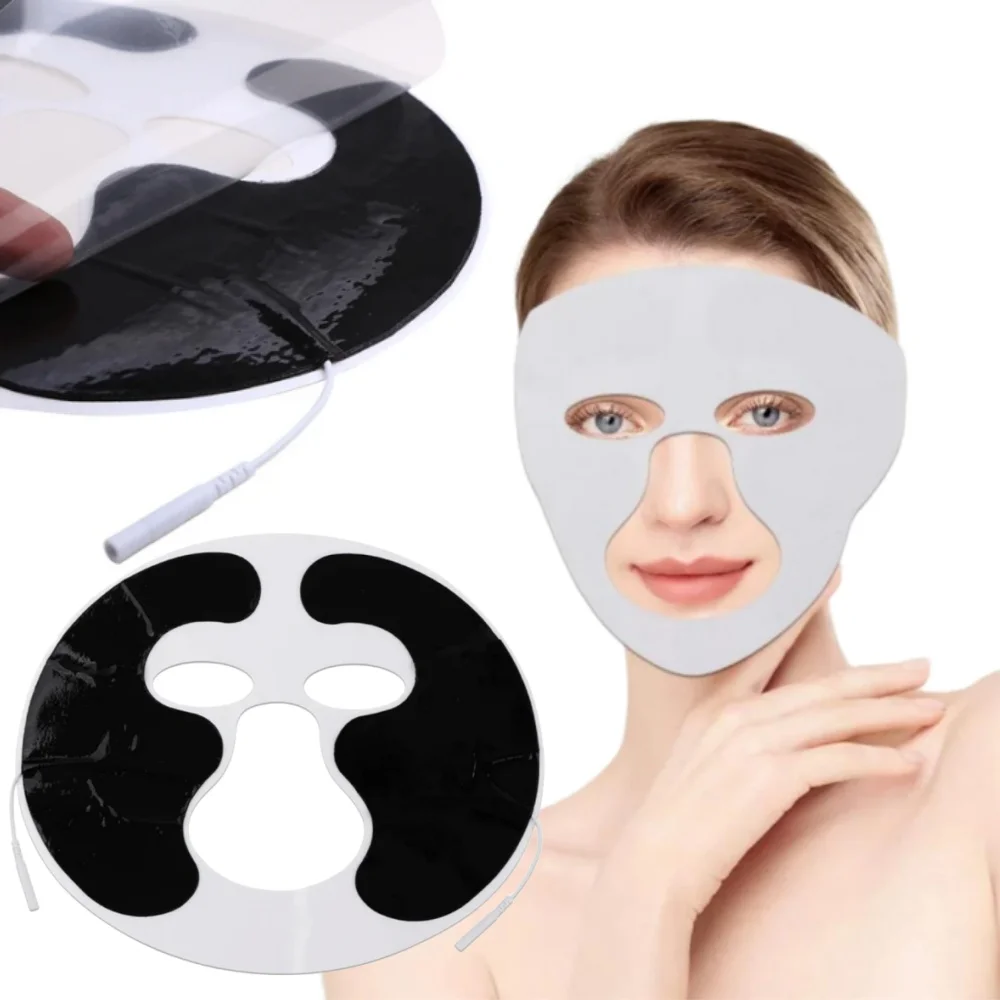 1Pc Face Electrode Massage Pad for Pulse Simulate Massager Face Mask TENS/EMS Digital Meridian Acupuncture Unit Massager Pad