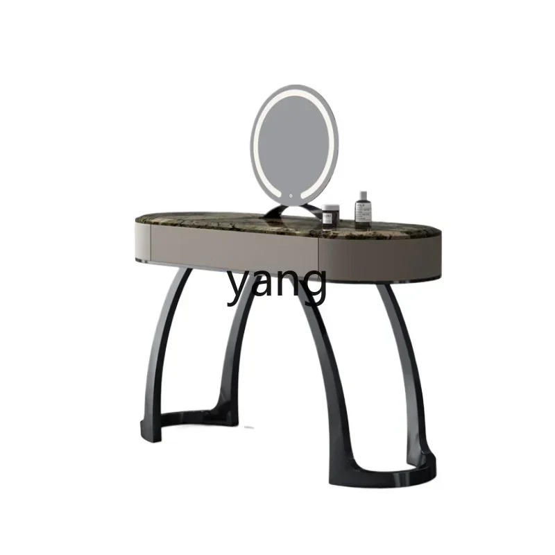 Yjq Dresser  High-End Makeup Table Natural Marble Light Luxury Advanced