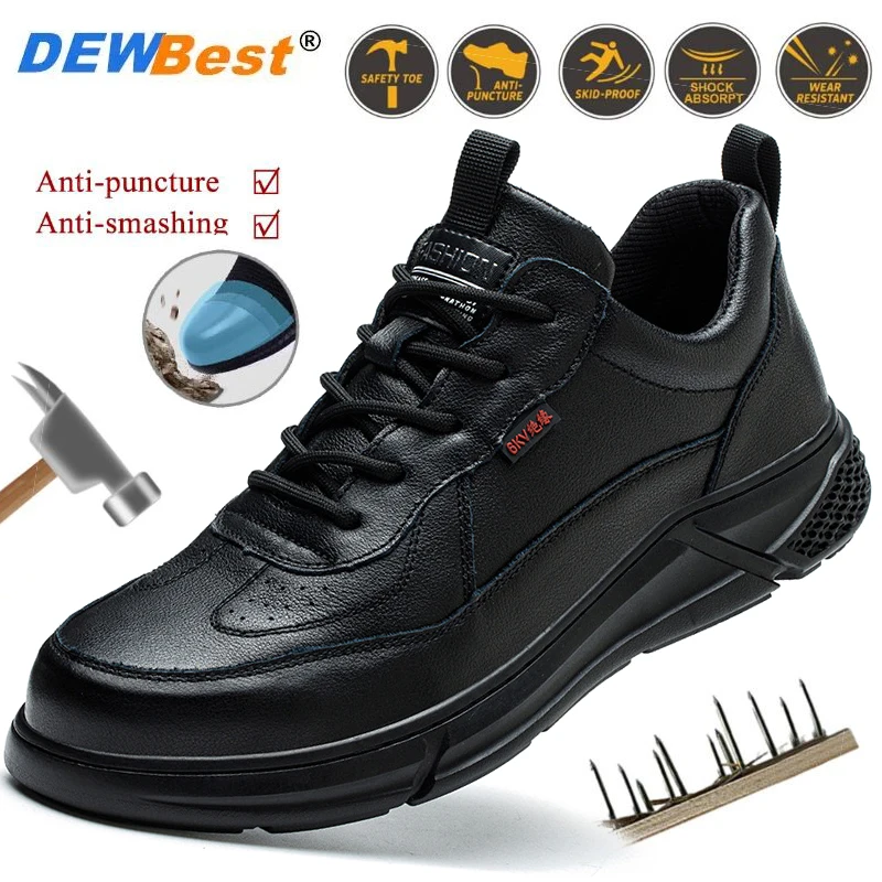 

New spring men's non-slip wear-resistant safety shoes anti-smash anti-stabbing safety shoes breathable electrician safety shoes