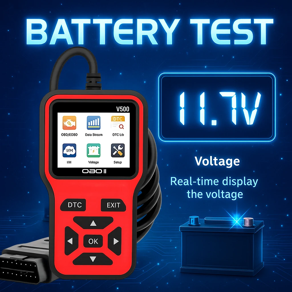 

Factory Priced V500 OBD2 Scanner Universal Auto Diagnostic Tool for Checking Engine Fault Codes Electric EOBD Reader for Cars