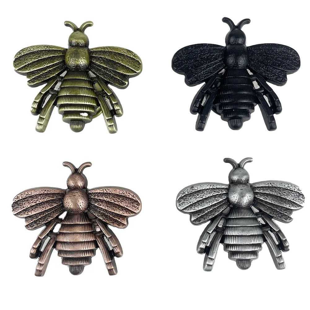 Bee Shape Cabinets Knobs Handle Zinc Alloy Retro Dresser Knobs For Kids Room Drawers Cupboard Door Handle Furniture Hardware