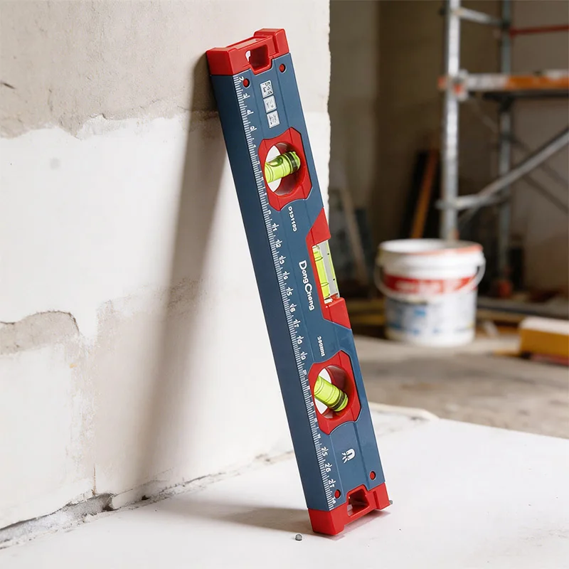 300mm Magnetic Aluminum Alloy Spirit Level 3 Vials Shockproof High Accuracy Bubble Level with Scale Durable Hand Tool