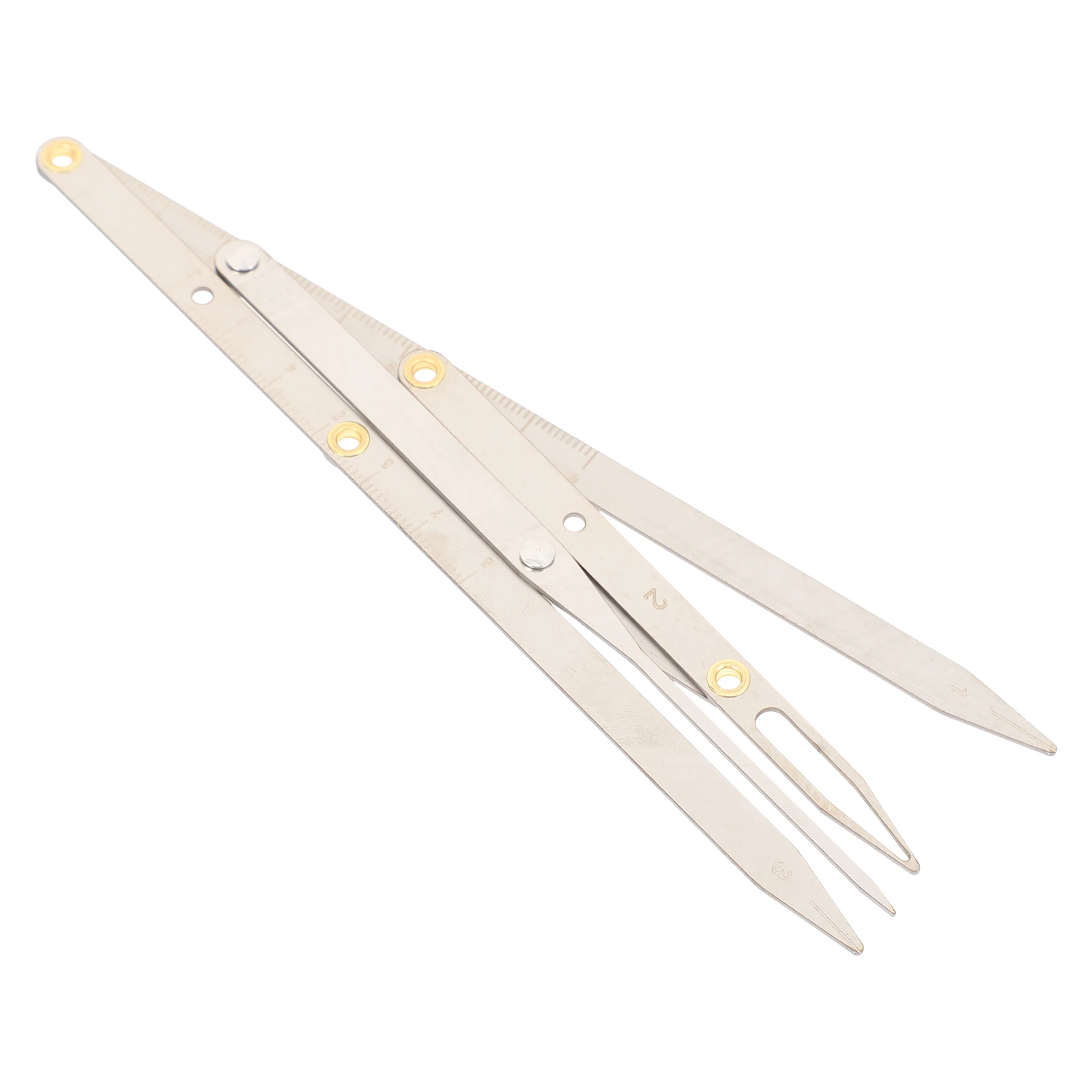 

1Pcs Adjustable Eyebrow Ruler Stainless Steel Golden Ratio Measuring Tool for Professional Eyebrow Lip Makeup Measurement