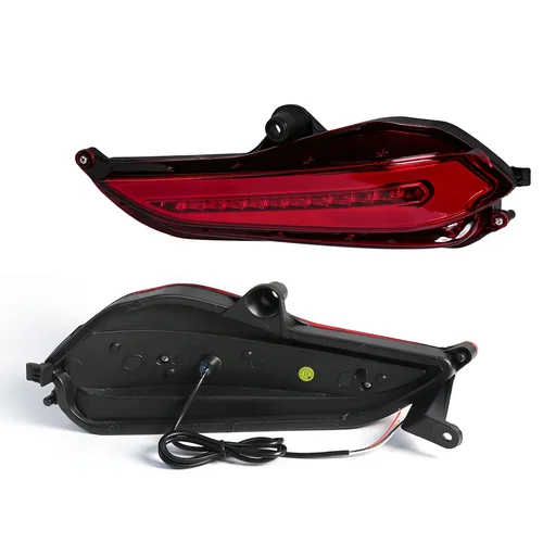 Imagen 2 del producto Luz antiniebla del parachoques trasero del coche, accesorio de luz de advertencia de freno, señal de giro, animación de arranque, para Toyota Vios 2019 Yaris 2017 2018 2019