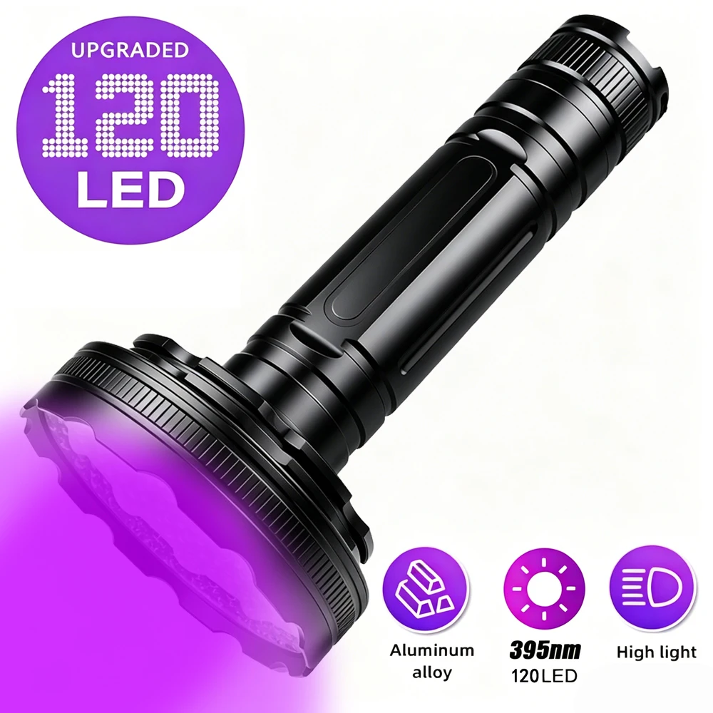 Tragbare LED UV-Taschenlampe 395NM Superstark Ultraviolett Skorpion-Detektor UV-Lampe zum Skorpionfang und Haustier-Urin-Detektion