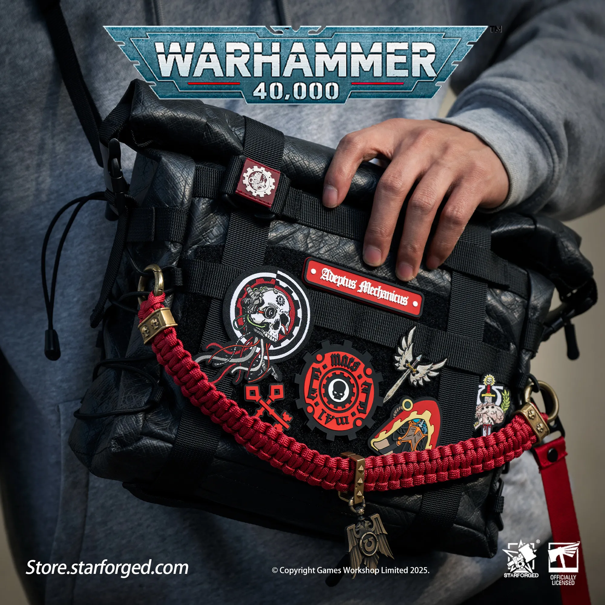 Bolsa Táctica Astartes de Star Casting, Mercancía Warhammer 40k, Bolsa de Hombro Único, Bandolera Portátil, Regalo, Bolsa para Bicicleta y Actividades al Aire Libre