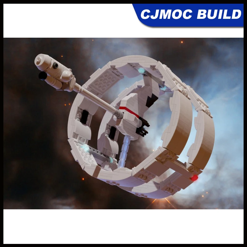 Bloques de construcción Moc para niños, juguete de ladrillos para armar nave espacial a escala 1: 427, piezas USS Enteprise XCV-330, ideal para regalo, código 1250, compatible con MOC-146772