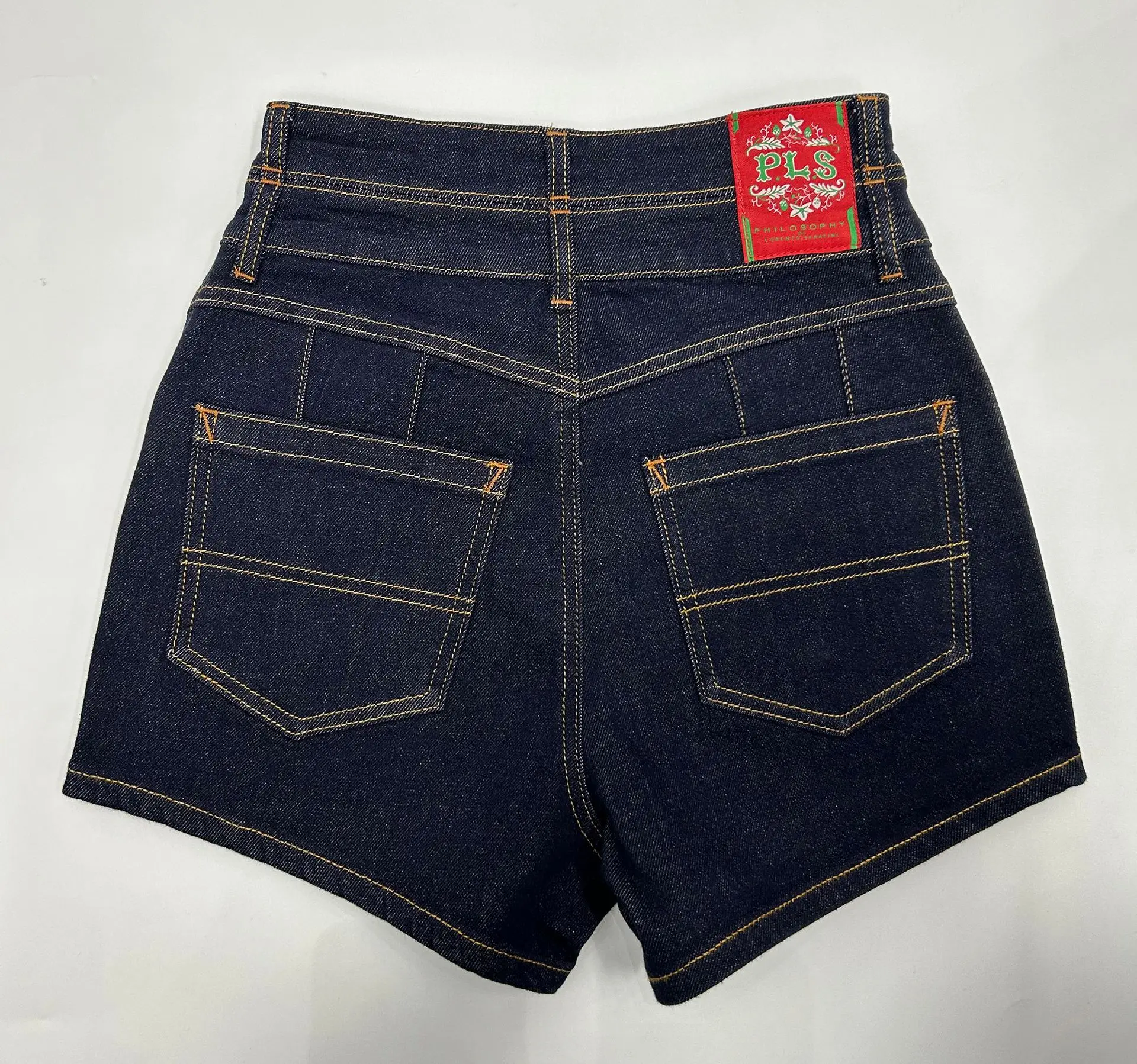 Imagem -06 - Shorts Jeans de Cintura Alta de Botão Duplo Feminino Moda Lady Casual Novo 2023