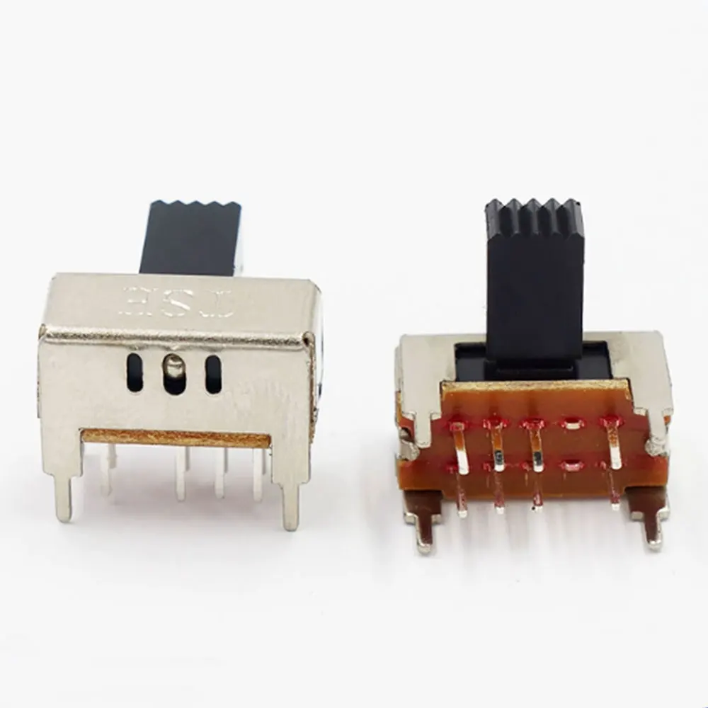5-50Pcs SK-23D04 Toggle Sliding Switch, Side Sliding Switch, Right Angle Vertical Sliding, 8-Pin, SK-23D04 SK-23D29