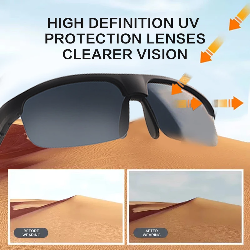 Smart Glasses Bluetooth Earphones M6Pro Sunglasses Black Technology Bone Conduction Outdoor Cycling Driving Long Range New