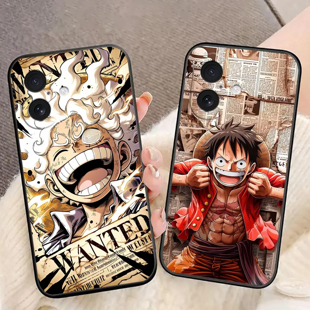 Phone Case For iphone Apple 17 17E AIR 16E 16 15 14 8 7 Plus 13 12 11 XR Pro Max SE4 Case Funda Cover Gear 5 Luffy O-One P-Piece