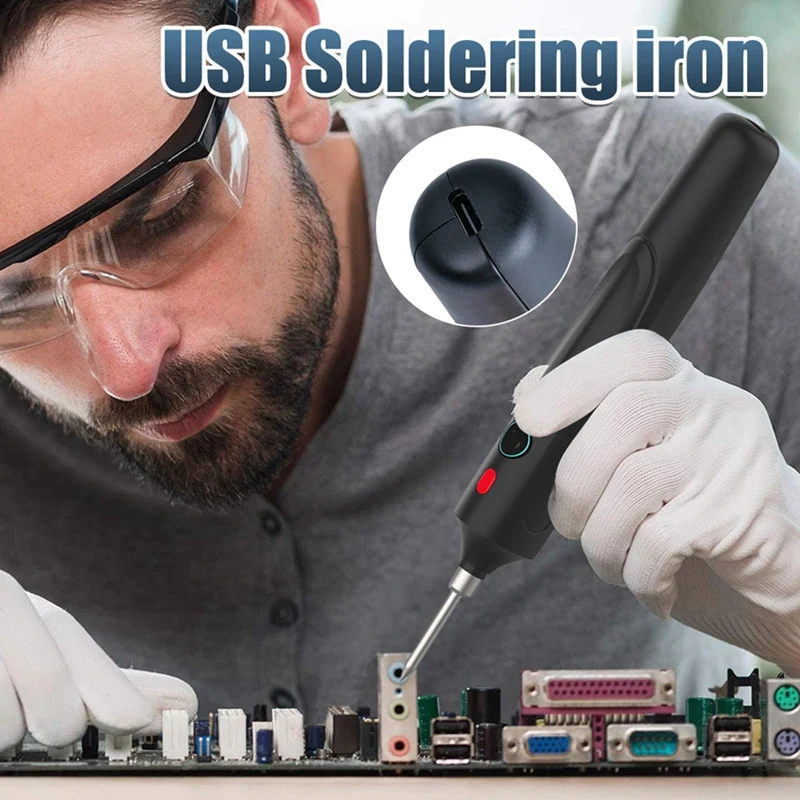 ABSJ-USB Portable Soldering Iron Set Mini Home Student Soldering Torch Wireless Lithium Battery Repair Tools