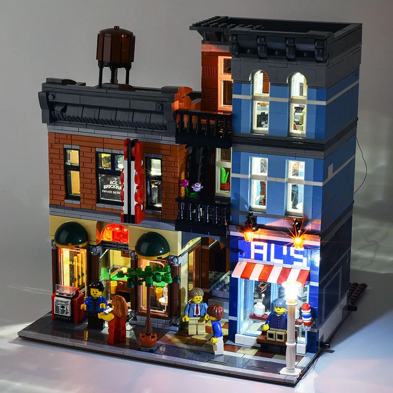 LED Light Set For 10246 compatible 15011 A detective agency (Only LED Light, NOT Include The Model Bricks)