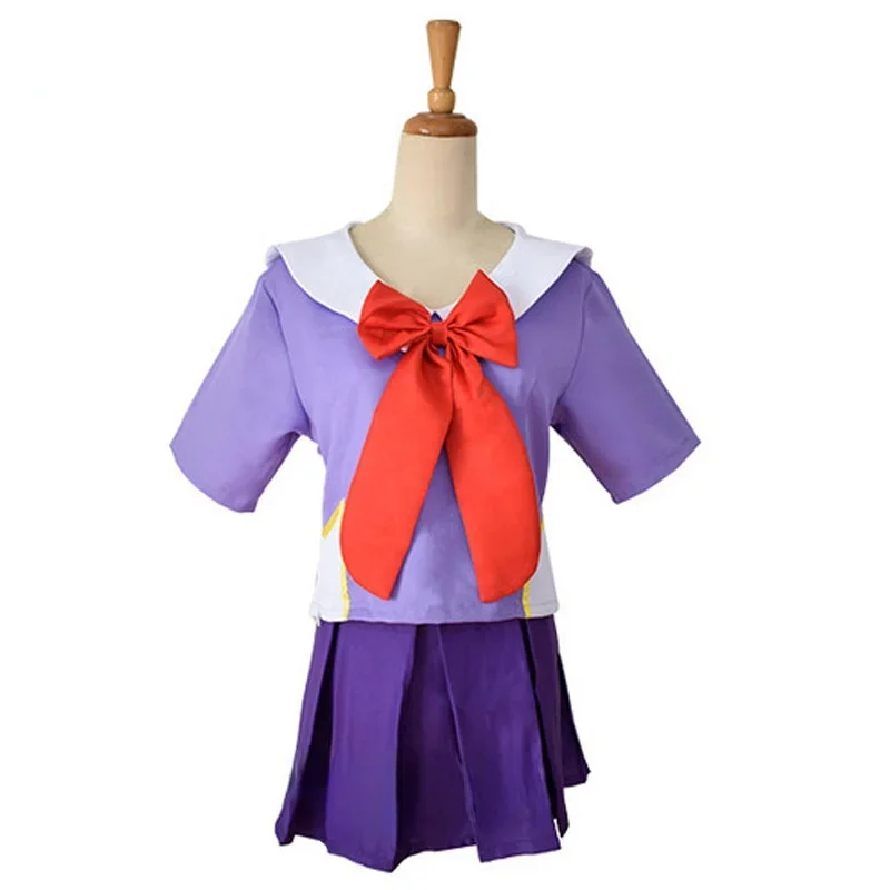 Anime 2nd Mirai Nikki Gasai Yuno Lolita Sailor Cosplay Costume Loli Bow gonna corta parrucca lunghezza 80cm per le donne
