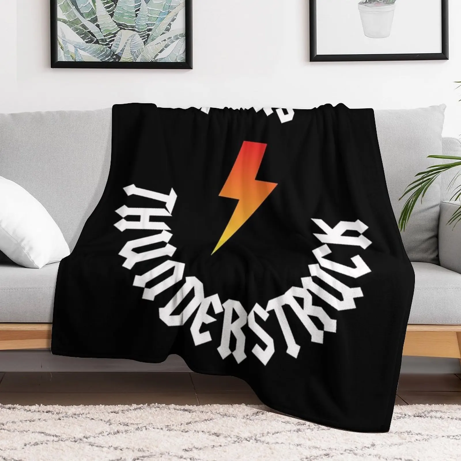 

ACDC Thunderstruck Classic Throw Blanket Retros Custom For Decorative Sofa Blankets