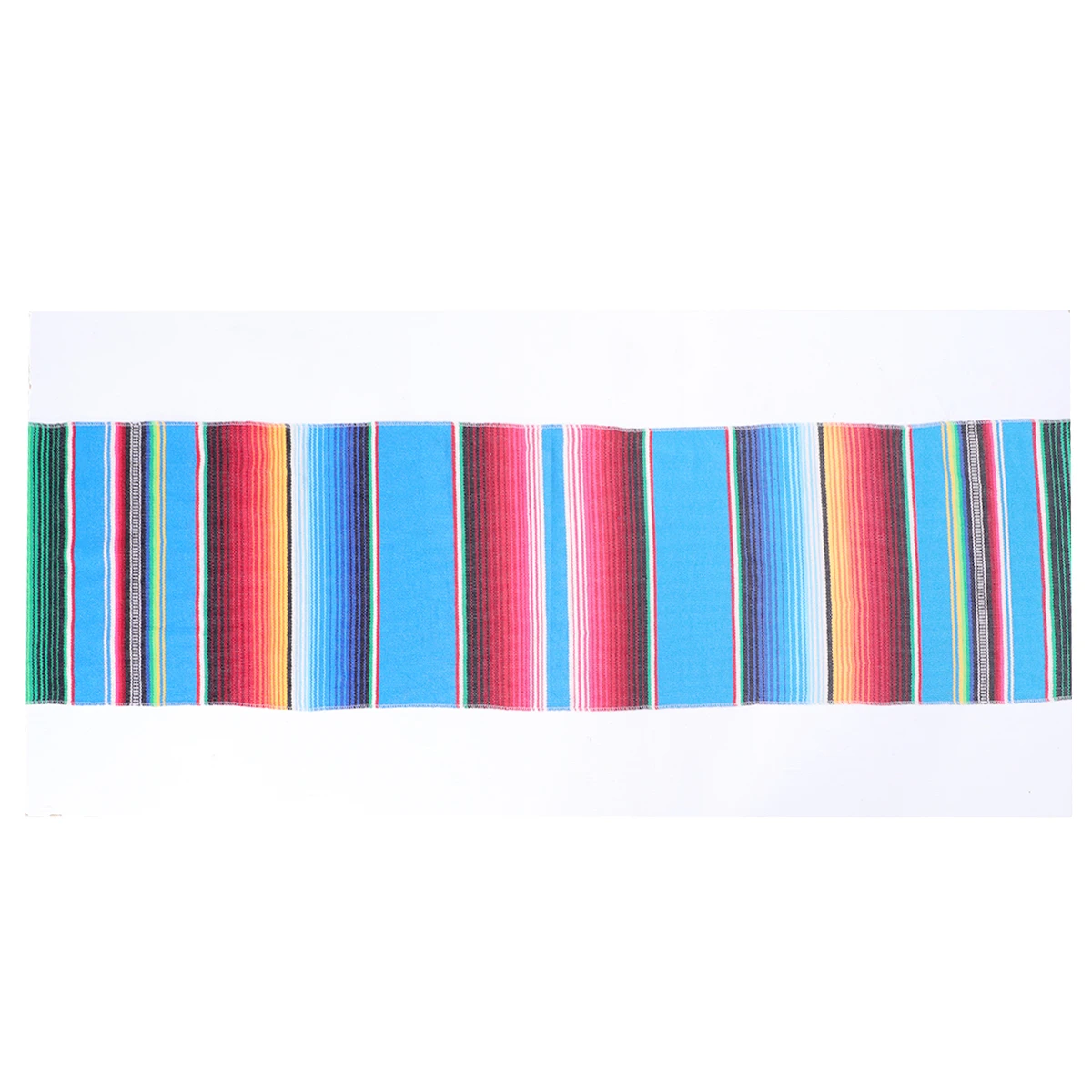 

Rainbow Tablecloth Decorative Runner Cotton Stripe Cover Picnic Mat Long Wide Reusable Easy Wash Dry Banquet Wedding Party Table