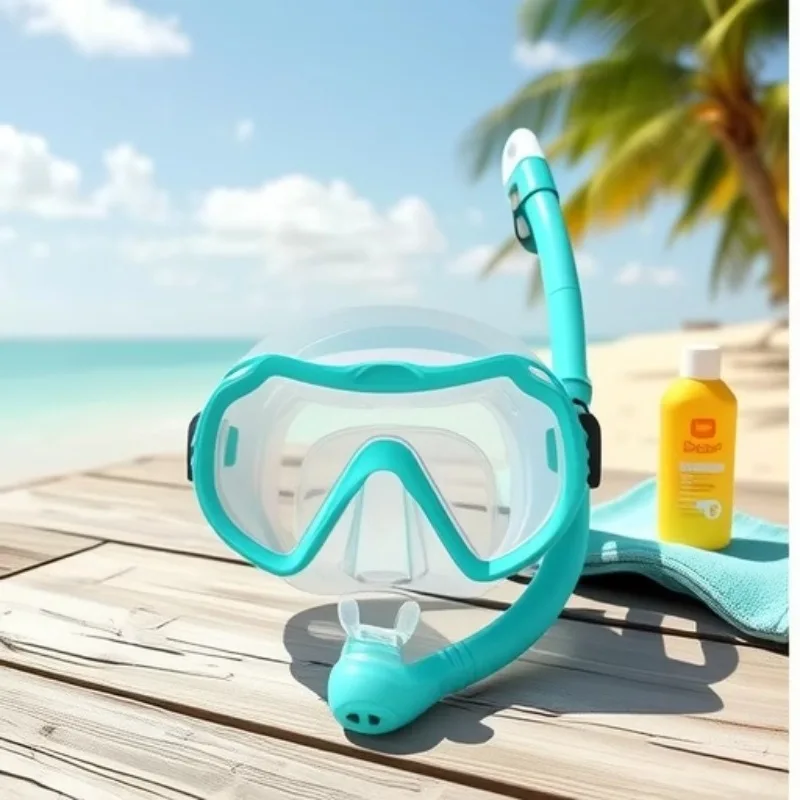Diving mask, dry goggles, breathing tube, scuba diving kit