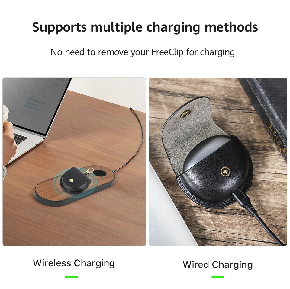 Schutzhülle aus echtem Leder für Huawei Freeclip-Kopfhörer staub dichte, stoß feste Abdeckung Ladebox hülle – Detail 7