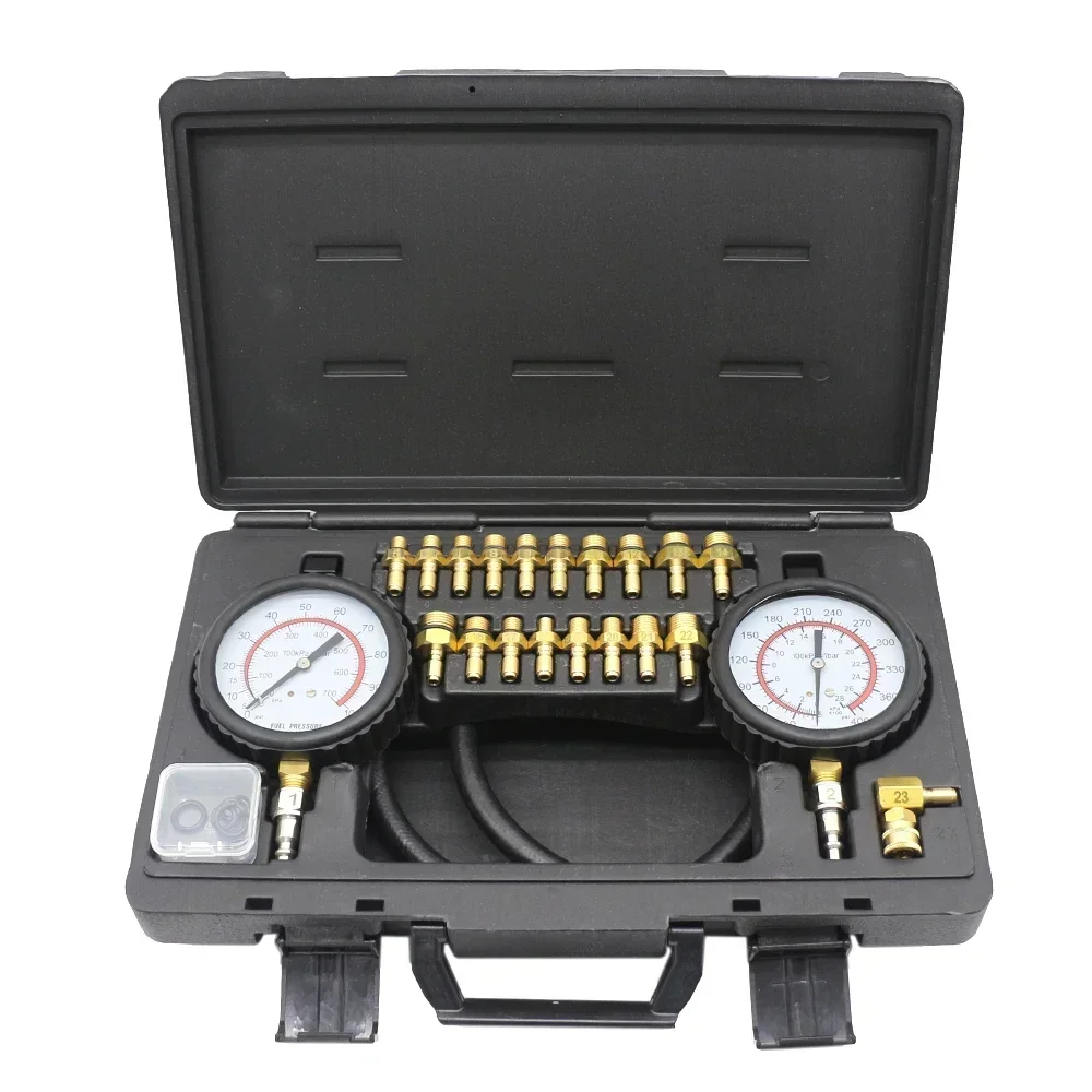 طقم اختبار القياس مع محول لاختبار ضغط محرك السيارات