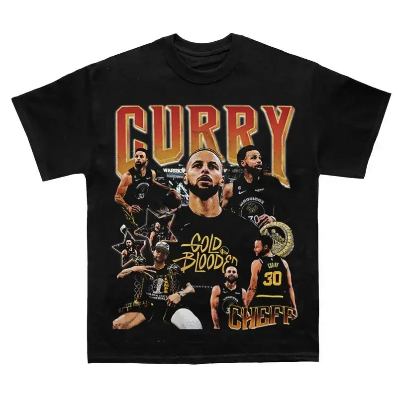 Vintage Stephen Curry 90s Bootleg Graphic Basketball T-Shirt
