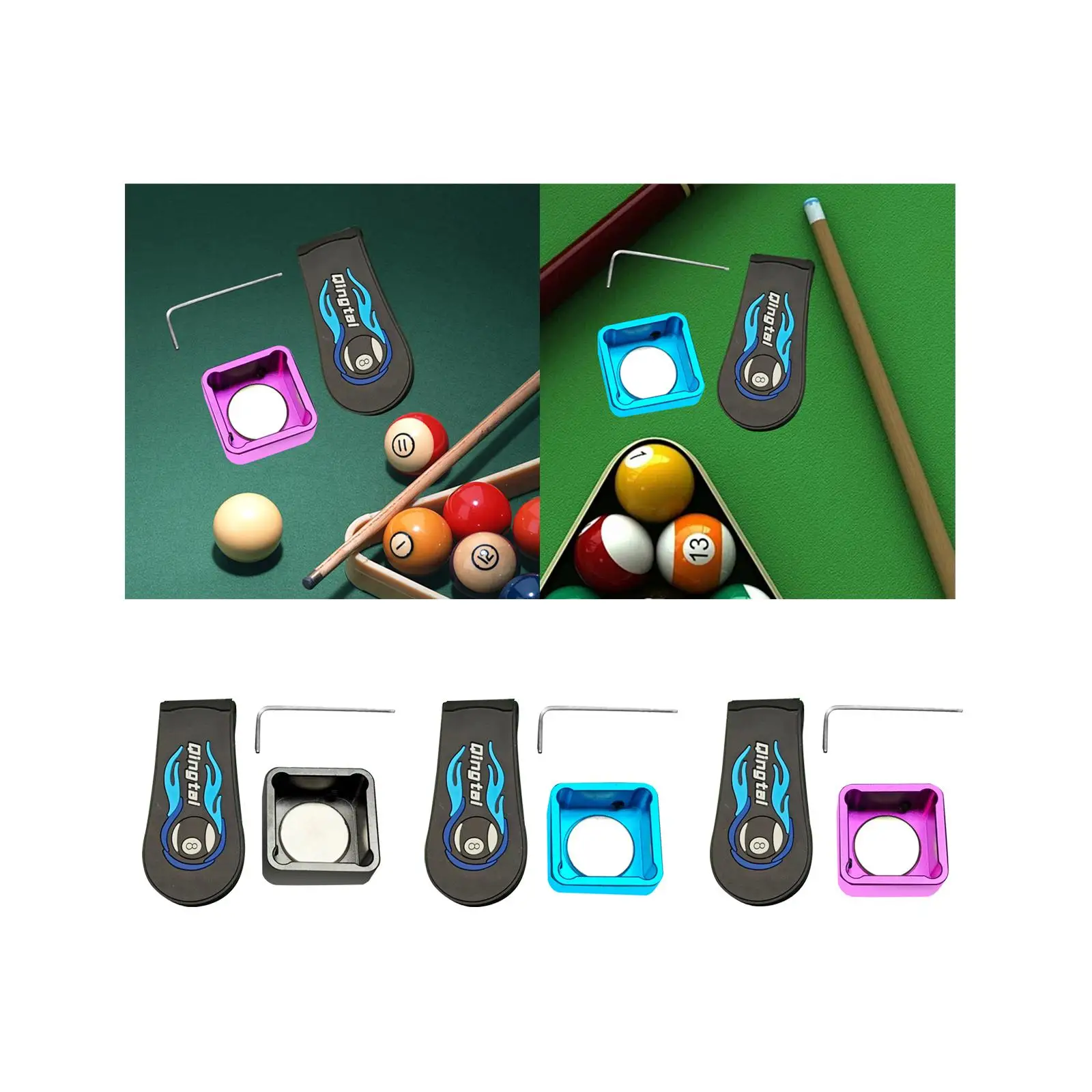 

Держатель для мела, бильярдный кий, держатель для мела, зажим для мела с зажимом для ремня, мини-бассейн, снукер, спортивные аксессуары, коробка для бассейна, бильярд